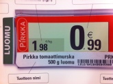 Lippulaiva K-supermarket Seilori Sähköiset hinnannäytöt